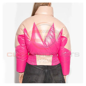 Nueva moda peso ligero cremallera completa Turn Down Collar mujeres chaquetas nueva llegada colores sólidos invierno Puffer chaqueta Mujer - Product Image 3