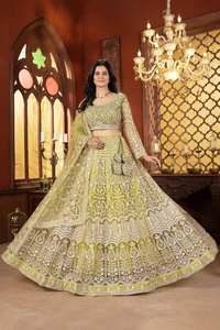 Lehenga Choli traditionnel pour femmes, design brodé décontracté, prêt à porter, cadeau, nouvelle collection, séchage rapide, toutes saisons, coupe classique - Product Image 5