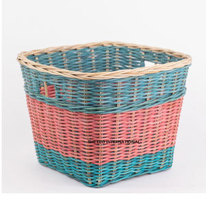 Stylish Eco-Friendly Square Handwoven <b>Rattan</b> Basket <b>Rattan</b> Material for Household Organization Enhancing Your Home <b>Storage</b> - Product Image 6