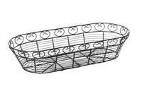 Nouvellement conception utilisation métal fer fil rond stockage panier à pain pour Restaurant cuisine accessoires cadeau panier forme personnalisée