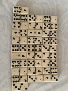 Juego de Dominó de Hueso Pulido Estilo Animal Antiguo, Ecológico, en Caja Rectangular, Decoración Navideña, Regalo, Artesanía Crescent - Product Image 3