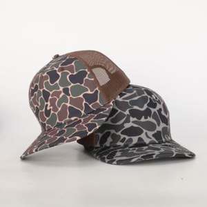 Gorra Trucker Personalizada Estilo Americano para Exteriores, Diseño de Malla con Estampado de Camuflaje, Visera Curva, Tela de Algodón para Deportes y Uso Diario - Product Image 6