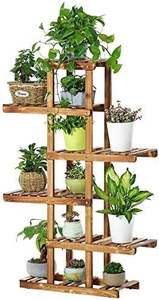 Étagère à plantes en bois de haute qualité pour jardin, en bois de pin du Vietnam, écologique, pour fleurs/plantes vertes - Product Image 2