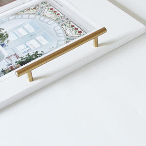 Modern <b>Gold</b> Finish Stainless Steel T-Bar <b>Cabinet</b> Pulls Cylindrical Drawer Handles for Kitchen Dresser Wardrobe-Eco-Friendly - Product Image 2