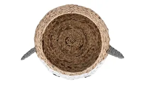 Monkey Nursery Storage Agua Jacinto Tejido Niños Cesto Habitación de niños Cesta natural Tejida a mano - Product Image 5