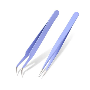 Pince à épiler professionnelle pour maquillage, accessoire de soin pour application de cils, pour usage en salon de beauté, pour cils professionnels - Product Image 1