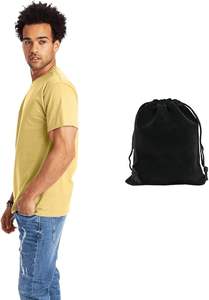 2025 tendencia Unisex 220gsm Camiseta de manga corta para hombres ajuste clásico 100% algodón preencogido estilo Casual frente Tear Away etiqueta - Product Image 3