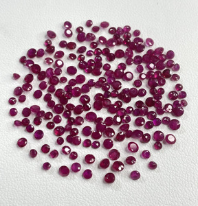 High Quality Natural Burma <b>Ruby</b> Heated 2-3mm Calibrated Round Cut Reddish Pink Color Loose Gemstone for Making Necklace <b>Bracelet</b> - Product Image 3