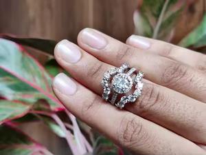 Bague en diamant Moissanite VVS en argent sterling 925 certifiée Bague de fiançailles Hip Hop pour femme certifiée Gra - Product Image 5