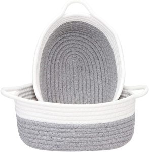 Hand-<b>woven</b> <b>Basket</b> Cotton Rope, Large Blanket <b>Basket</b> <b>Laundry</b> Hamper for Throws, Pillows, Blanket OEM Made in Vietnam - Product Image 1