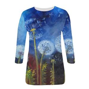 Vente en gros de t-shirts pour femmes sur mesure nouveau style toile respirante écologique sublimation imprimé matériau de haute qualité - Product Image 2