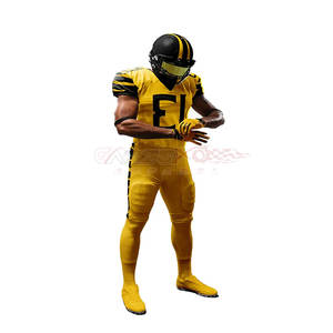 Uniforme de football américain personnalisé de haute qualité, nouveau design avec des caractéristiques de taille plus respirantes, style de jeu - Product Image 4