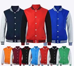 Chaquetas universitarias de talla grande para hombre, venta al por mayor, chaquetas universitarias en blanco, logotipo personalizado, chaqueta universitaria de hombre con letras lisas para hombre - Product Image 1