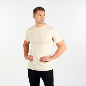 Nouveauté T-shirts de sport pour hommes 100% coton Tricot surdimensionné Col rond Manches courtes Vêtements de sport Classique d'été Vente en gros OEM - Product Image 6