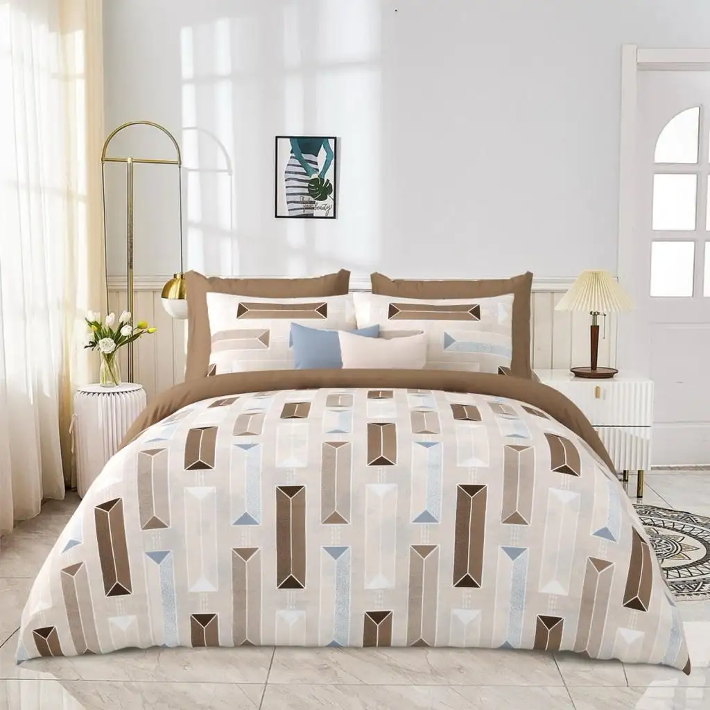 高級ベッドシーツ高級寝具セットシングルサイズホーム100% オーガニックコットン寝具セットプリント羽毛布団カバーセット