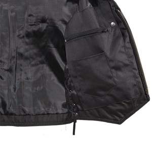 Gilet motard en cuir de qualité supérieure pour homme avec col montant Gilet de moto confortable et sans manches - Product Image 6