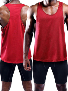Camiseta sin mangas de gimnasio con logotipo personalizado al por mayor, camiseta sin mangas con tirantes musculares para entrenamiento físico, culturismo para hombres - Product Image 5