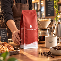 Sacs à café personnalisés AT PACK avec logo |   Sacs d'emballage pour café à fond plat de qualité supérieure pour torréfacteurs, marques de cafés et cafés de spécialité