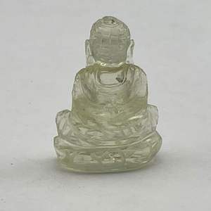 Buda de cristal del desierto libio Natural tallado raro LDG calavera tallada a mano calavera bellamente tallada calavera - Product Image 5