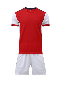 Ensemble de maillots de football en polyester 100% pour l'automne, vente en gros OEM, manches courtes, design léger et nom d'équipe personnalisé, votre logo - Product Image 5