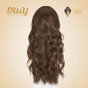 Brittany-DWY Free Part <b>Brown</b> Tresses Wavy Synthetic <b>Wig</b> with Light <b>Brown</b> Lace Front - Product Image 3