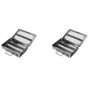 Estuche de Esterilización 200 X140x55 mm con Banco de Silicona, Instrumentos Oftálmicos de Acero Inoxidable, Precio al por Mayor - Product Image 1