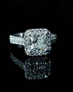 Anillo de Compromiso de Lujo de Plata de Ley 925 Chapado en Oro para Mujer, Joyería Fina - Product Image 4