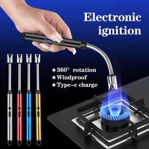 Nhà lưu trữ di động nhà bếp nhẹ hơn, Windproof ARC xung Súng đánh lửa, USB điện tử nhẹ hơn 720 độ Hose đánh lửa dính - Product Image 3