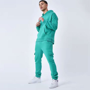 Chándal bordado Slimfit para hombre, superventas de 2025, nuevo diseño, pantalones de chándal de algodón 100%, sudaderas con capucha, conjuntos estampados de invierno de calle sólida - Product Image 3