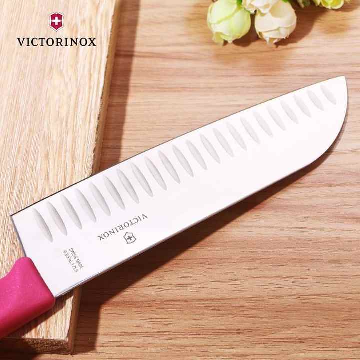 Victorinox SwissClassic 17cm Santoku Knife Pink 6.8526.17L5B