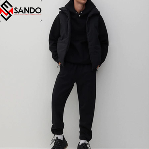 Survêtement 2 pièces respirant de haute qualité pour hommes, ensembles de survêtements de sport à la mode avec logo personnalisé, achat en gros disponible pour l'hiver - Product Image 2