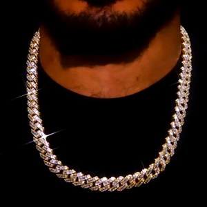 Customized 18mm Cuban Link Moissanite Diamond <b>Chain</b> 925 Sterling <b>Silver</b> Rhodium Plated High Quality Party Gift for Orthodox - Product Image 4