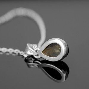 Elegante collar de labradorita Plata de Ley 925 Colgante de piedras preciosas de pera hecho a mano Hermoso regalo para ella - Product Image 6
