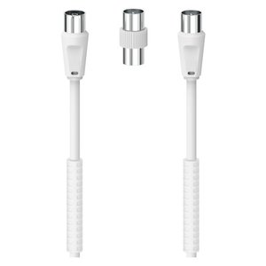 Cable de Antena Blanco de 3 Metros con Adaptador 85 DB 00205301, Cable de Audio y Video - Product Image 2