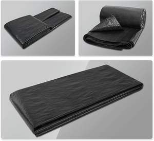 Lona Impermeable de Poliéster Negro Resistente de Alta Resistencia para Uso en Exteriores - Product Image 3