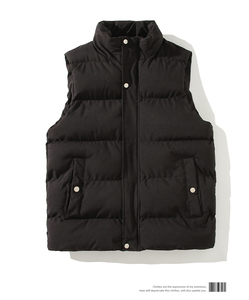 Chaleco Acolchado de Invierno para Hombre, Cálido, de Lona, con Cierre de Cremallera, Decoración de Botones, OEM, Seguro, Calefactable, Impermeable y Transpirable - Product Image 2