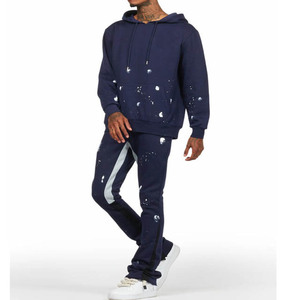 Ensemble de survêtement de jogging pour homme, tenue d'entraînement athlétique, respirante, pour la course à pied, la salle de sport, le fitness, vêtements décontractés - Product Image 1
