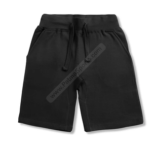 Short de survêtement noir personnalisé avec logos personnalisés à motifs solides pour les équipes et les événements Variété de tailles et de couleurs disponibles - Product Image 1