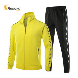 Chándal para hombre, conjunto de 2 piezas, transpirable, de secado rápido, ligero, a la moda, estampado, tira reflectante, Sudadera con capucha, pantalones deportivos de otoño - Product Image 5