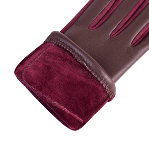 Guantes de Cuero Clásicos de Invierno al por Mayor, Guantes de Cuero de Oveja Elegantes para Mujer, Moda de Invierno para Vestir al Aire Libre - Product Image 3