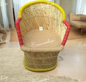 Premium Quality Natural <b>Bamboo</b> Wicker Sarkanda <b>Chair</b> Elegant <b>Chair</b> For Living Room Garden Balcony - Product Image 5