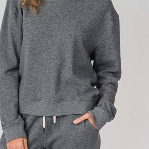 Acogedora Sudadera con capucha de doble punto para mujer: perfecta para descansar, atuendos informales y capas en un clima más fresco - Product Image 6