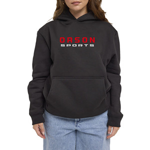 Nouvel Arrivage Sweat à Capuche Oversize 100% Coton pour Femme, Style Streetwear, Tissu Épais, Manches Longues, Épaules Tombantes, Impression Frontale, Automne - Product Image 1