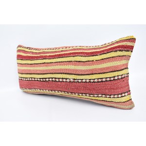 Multicolor Wool Kilim 12x24 Inches Patchwork Pillow Luxury Style Vintage Leaves Portable Decorative <b>Cushion</b> for Sofa Bedding - Product Image 4