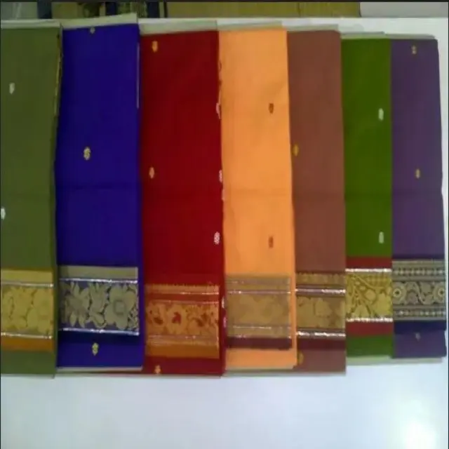 Nieuwste Indiase Designer Zijde Saree Banarasi Saree Met Aantrekkelijke Kleur En Blouse Voor Dames Feestkleding Sari
