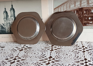 Assiettes de chargeur en métal en acier inoxydable de taille personnalisée de haute qualité vaisselle à dîner en argent plaqué pour les desserts de fêtes de mariage - Product Image 4