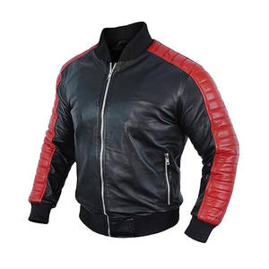 Chaqueta Universitaria Personalizada en Color Granate, Chaqueta Universitaria de Satén para Hombre con Mangas Raglán y Cremallera Plateada - Product Image 2