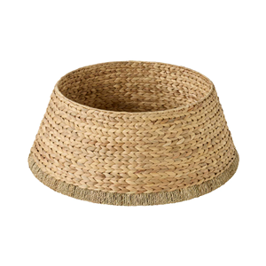 Collar para Árbol de Navidad de Jacinto de Agua Tejido a Mano, Falda para Árbol Natural y Sostenible para un Estilo Festivo Acogedor, Venta al por Mayor de Vietnam - Product Image 1