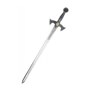 Épée maçonnique des Chevaliers Templiers à œil de serpent, épée médiévale antique avec poignée en argent, compas avec or et noir, épée maçonnique des Chevaliers Templiers 2025 - Product Image 1