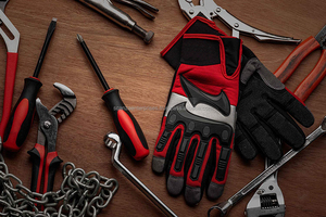 Gants d'impact de champ pétrolifère robustes durables anti-dérapants anti-vibration anti-coupure anti-impact lisse bracelet réglable 10 pouces - Product Image 6